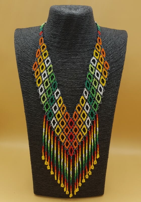 Kamëntsá Necklace Indiginous BeadArt From Colombia